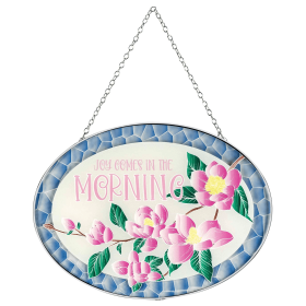 Joy Comes In The Morning Inspirational Suncatcher