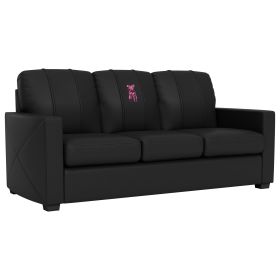 Silver Sofa with Ballet Slippers Logo Panel