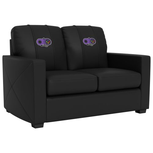 Silver Loveseat with Classic Controller Logo