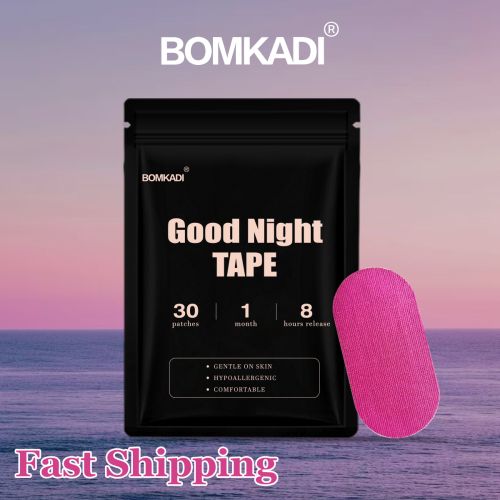 BOMKADl Mouth Tape  30pcs  Pain FreeRemoval Hypoallergenic Latex Free & Gentle OnSkin Medical Grade Adhesive Cotton Tape PurplePink Black Breatha